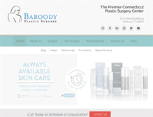 Tablet Screenshot of baroodyplasticsurgery.com